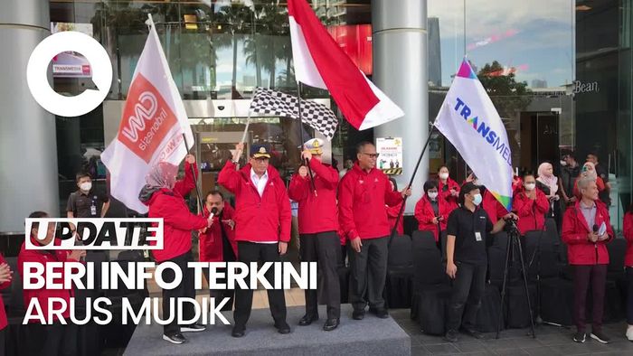 Menhub Lepas Tim Liputan Pantauan Arus Mudik Transmedia