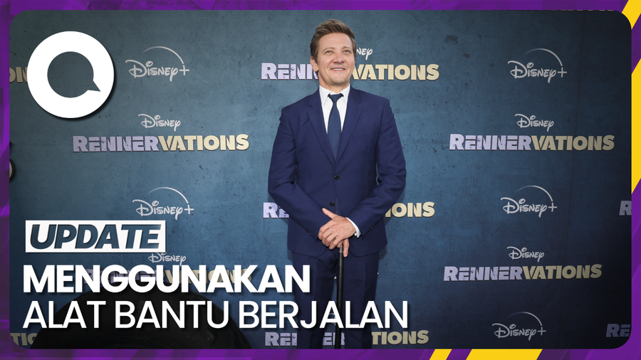 Penampilan Perdana Jeremy Renner di Premier Rennervations Usai Kecelakaan