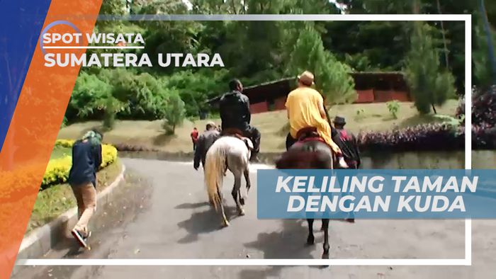 Senangnya Keliling Taman Wisata Dengan Naik Kuda, Sumatera Utara