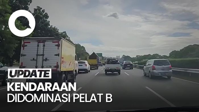 H-9 Lebaran, Lalin Tol Jakarta-Merak Ramai Lancar Sore Ini