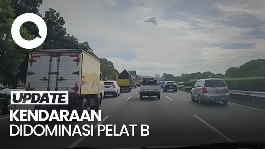 H-9 Lebaran, Lalin Tol Jakarta-Merak Ramai Lancar Sore Ini