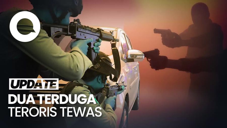 Baku Tembak Densus 88 dengan Kelompok Terduga Teroris di Lampung