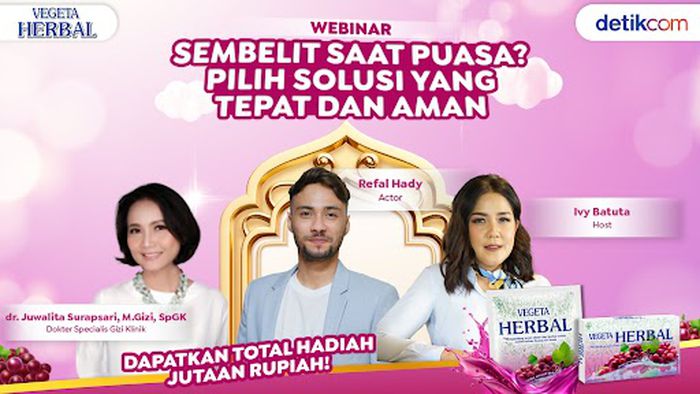 Tips Alami Atasi Sembelit ala Refal Hadi