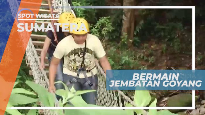 Taklukkan Rintangan Jembatan Goyang Bermain Outbound yang Seru, Sumatera Utara