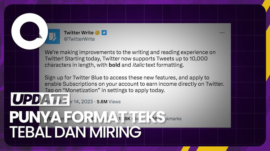 Twitter Blue Kini Bisa Nulis hingga 10 Ribu Karakter