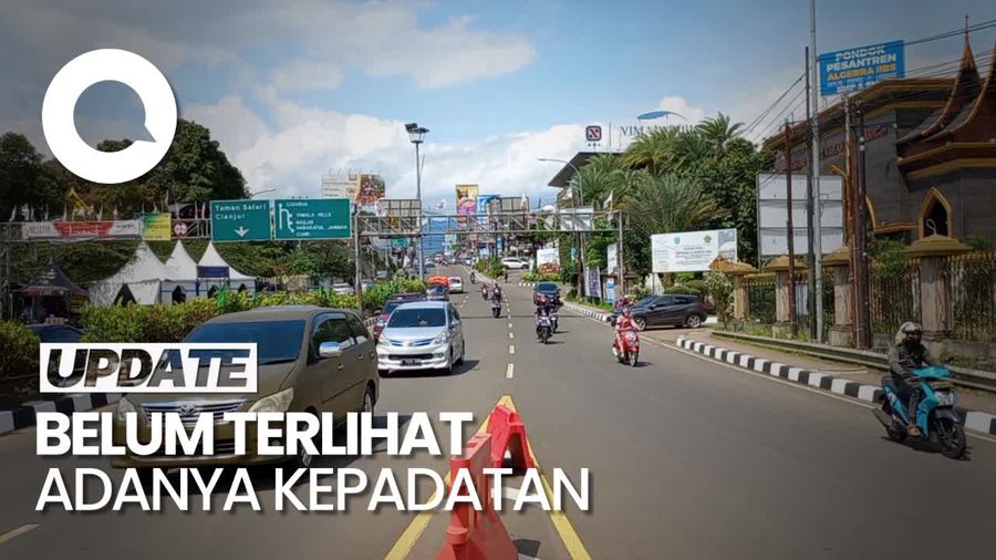 H-7 Lebaran, Lalin Puncak Bogor Ramai Lancar