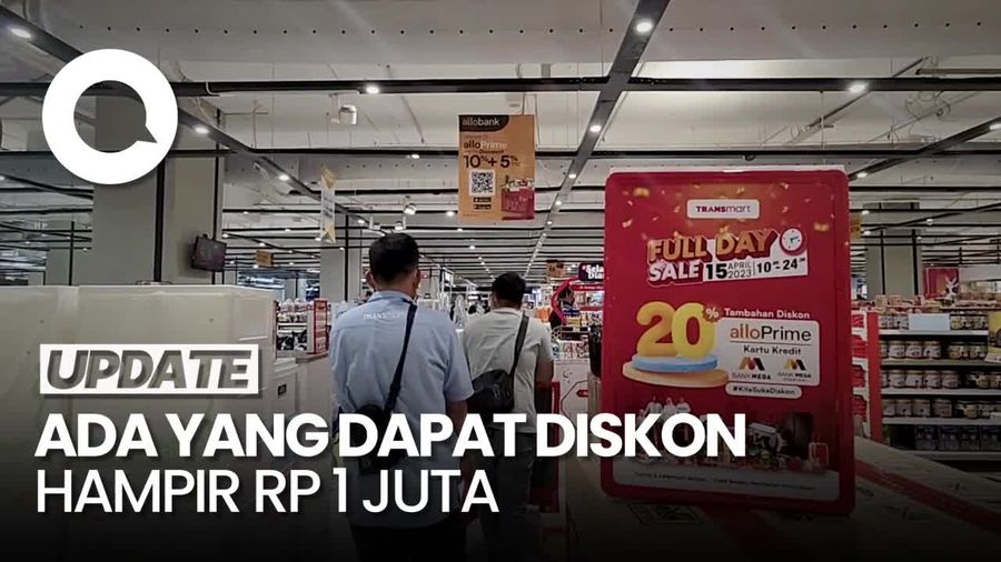 Meriahnya Transmart Full Day Sale! Pengunjung Borong Biskuit hingga TV