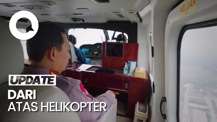 Momen Kapolri Cek Situasi Arus Mudik Lewat Udara