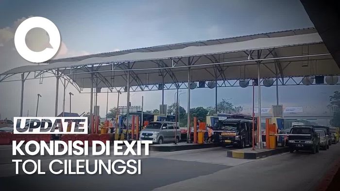 H-5 Lebaran Arus Lalin di Exit Tol Cileunyi Ramai Lancar