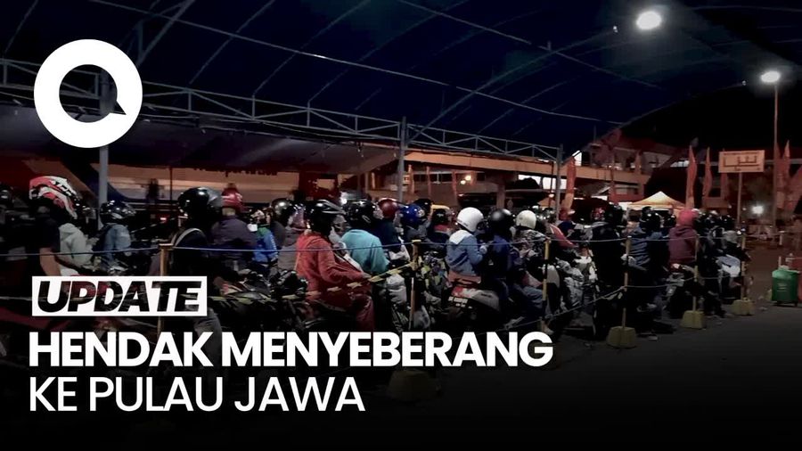 Pemudik Motor Mulai Meramaikan Pelabuhan Gilimanuk