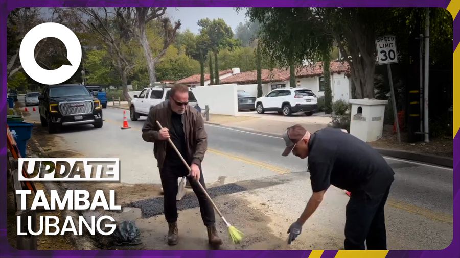 Melihat Aksi Arnold Schwarzenegger Ngaspal Jalanan
