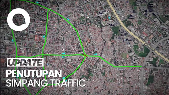Gambaran Perubahan Rute Lalin di Santa Jaksel Bikin Macet