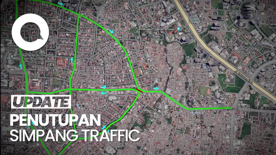 Gambaran Perubahan Rute Lalin di Santa Jaksel Bikin Macet