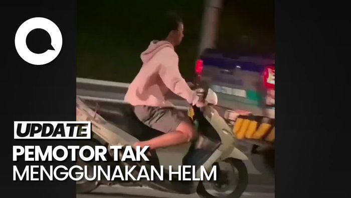 Bak Film Laga! Aksi Petugas Kejar Pemotor yang Nekat Masuk Tol Desari