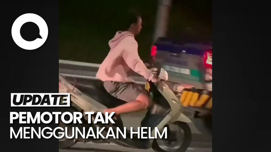 Bak Film Laga! Aksi Petugas Kejar Pemotor yang Nekat Masuk Tol Desari