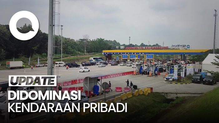 GT Kalikangkung Usai Penerapan One Way: Lalin Ramai Lancar