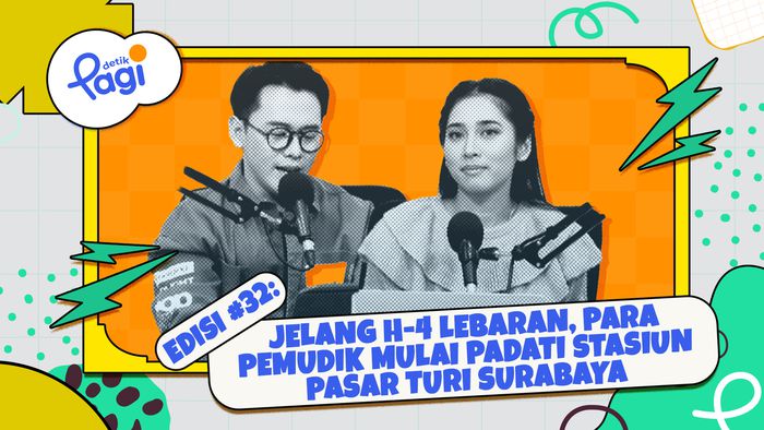 Jelang H-4 Lebaran, Para Pemudik Mulai Padati Stasiun Pasar Turi Surabaya
