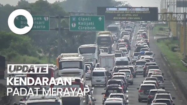 H-4 Lebaran, Tol Cikampek Macet Panjang Pagi Ini!