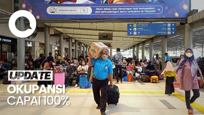 24 Ribu Pemudik Berangkat dari Stasiun Pasar Senen Hari Ini