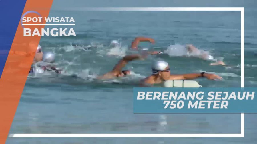 Tantangan Berenang Sejauh 750 Meter, Bangka