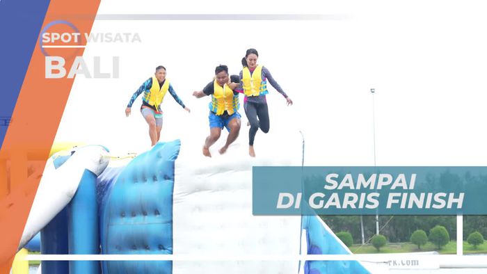Momen Seru Sampai di Garis Finish, Bali