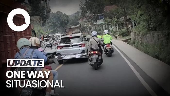 Limbangan Padat, Polisi Berlakukan Sistem Satu Arah