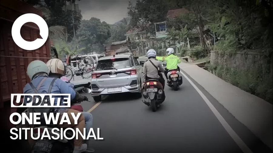 Limbangan Padat, Polisi Berlakukan Sistem Satu Arah