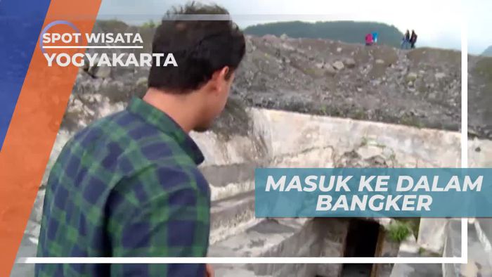 Masuk ke Dalam Bunker, Tempat Perlindungan Erupsi Merapi, Yogyakarta