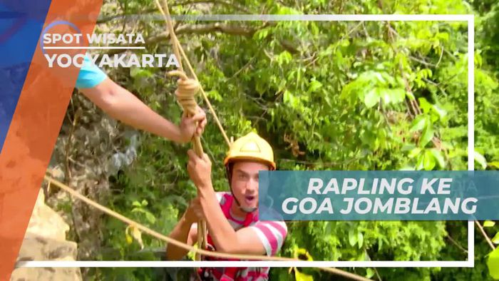Rapling Menuruni Bukit Sejauh 80 Meter, Yogyakarta