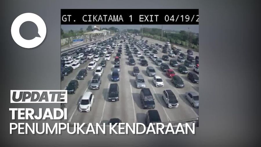 Penampakan GT Cikampek Utama Pagi Ini, Pemudik Padat Merayap!