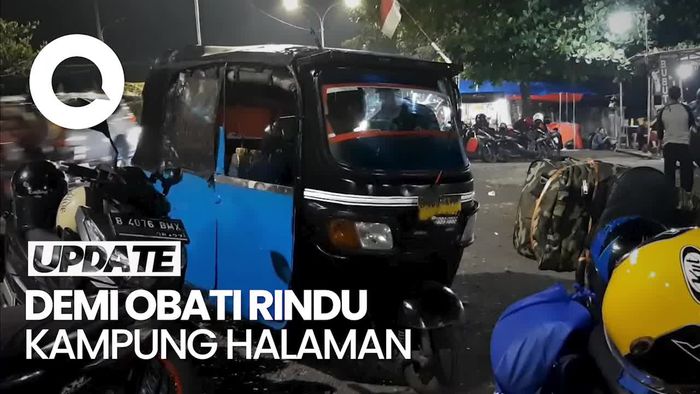 Cerita Mudik Darman, Tempuh Perjalanan Jakarta-Tegal Naik Bajaj
