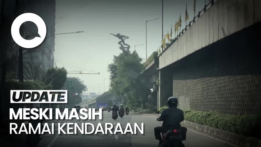 H-3 Lebaran, Lalu Lintas Jalan Gatot Subroto-S. Parman Lengang