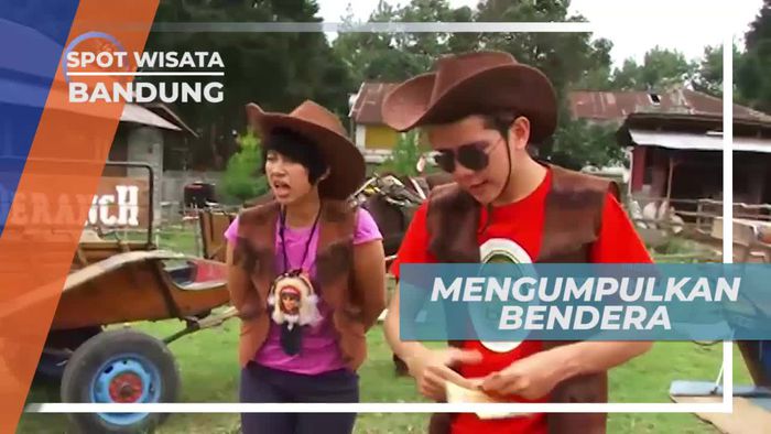 Tantangan Mengumpulkan Bendera di Kawasan Wisata Bandung