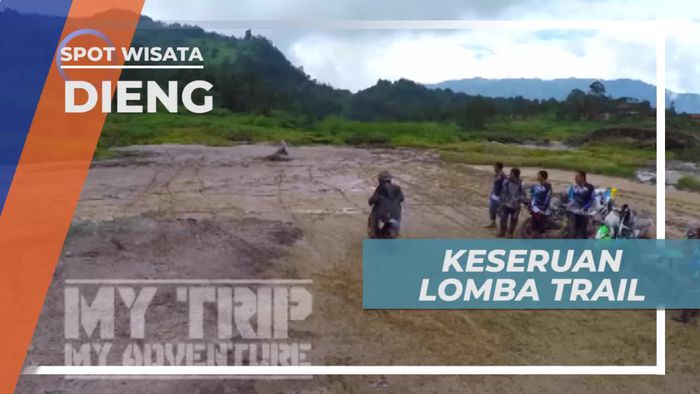 Adu Tangguh Balap Motor Trail di Medan Lumpur, Dieng