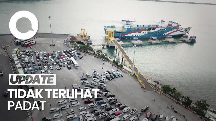 Arus Mudik di Pelabuhan Merak Landai Sore Ini