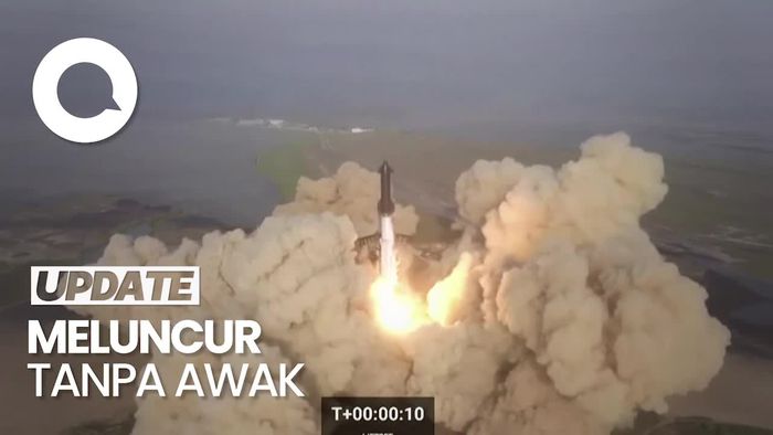 Detik-detik Roket Starship SpaceX Meledak