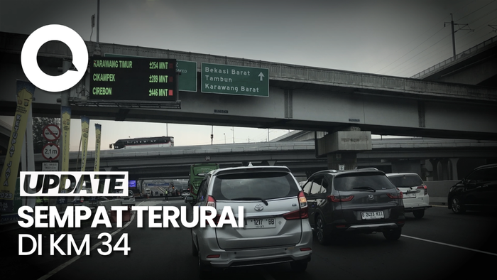 Contraflow Diberlakukan di KM 37 Tol Jakarta-Cikampek