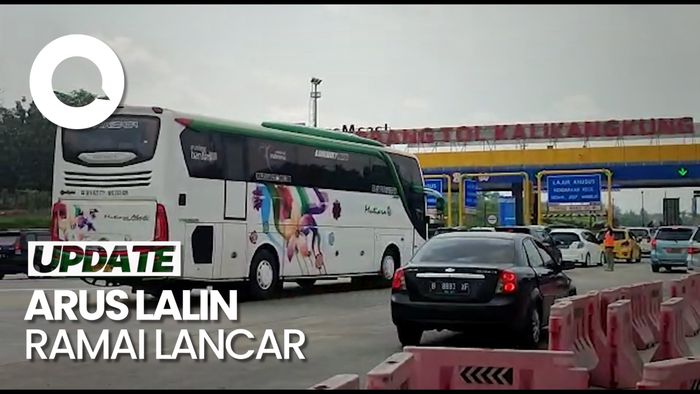 GT Kalikangkung Lengang Pagi Ini, One Way Lokal Ditutup 