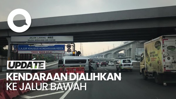 Imbas Kecelakaan, Ruas Tol Layang MBZ Masih Ditutup