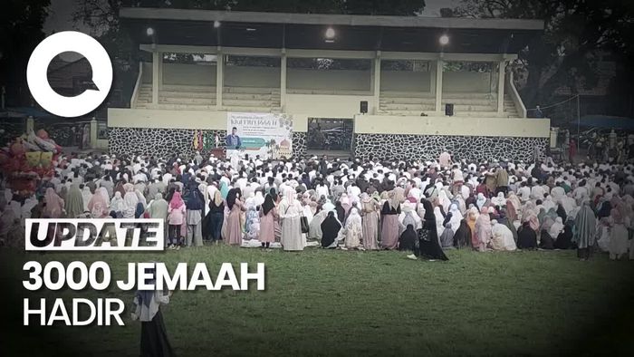 Khusyuk! Suasana Salat Idul Fitri Jemaah Muhammadiyah Cimahi