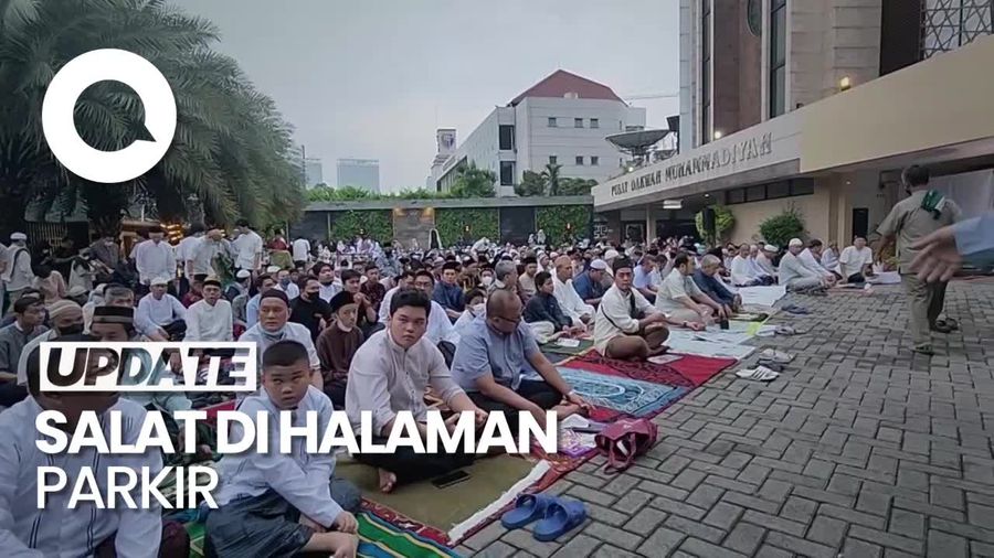 Salat Id di Kantor PP Muhammadiyah, Jemaah Tumpah ke Jalan