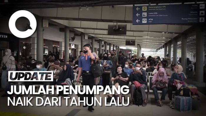Puncak Arus Mudik Masih Terjadi di Stasiun Pasar Senen, 32 KA Disiagakan
