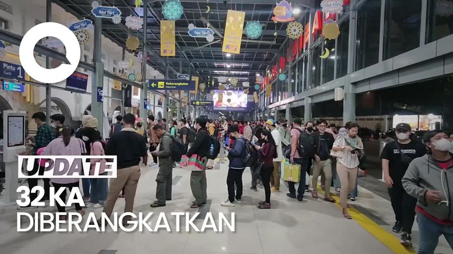 Okupansi 100%, 42.200 Penumpang Berangkat Dari Stasiun Senen