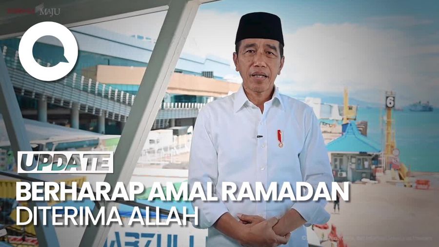 Jokowi Ucapkan Selamat Idul Fitri: Mohon Maaf Lahir Batin