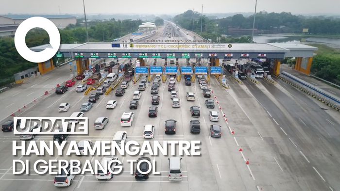 H-1 Lebaran, Tol Cikampek Lancar
