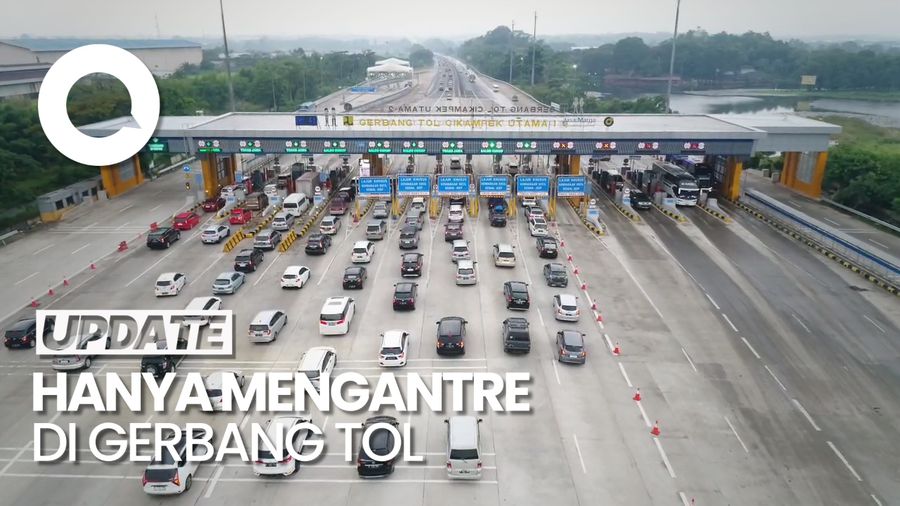 H-1 Lebaran, Tol Cikampek Lancar