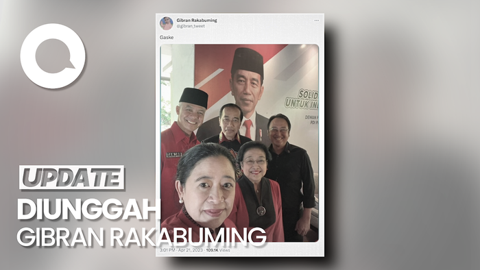 Manisnya Wefie Ganjar-Megawati di Momen Peresmian Capres PDIP