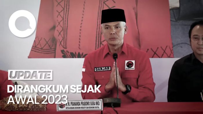 Ganjar Resmi Jadi Capres PDIP, Ini Rekap Survei Elektabilitasnya