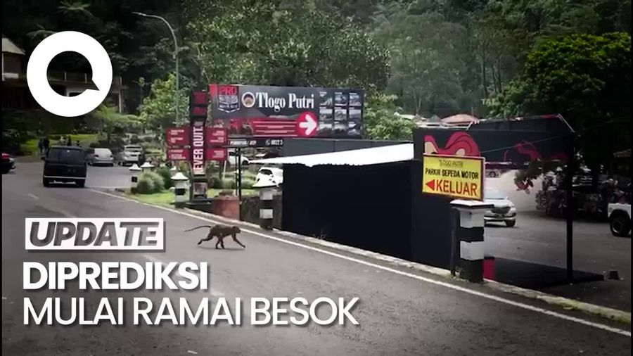 Jalur Wisata Kaliurang Sepi di Hari Pertama Lebaran