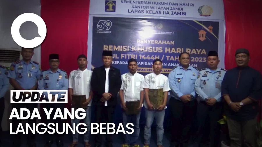 Lebaran Tiba! 985 Narapidana Lapas Jambi Dapat Remisi Khusus